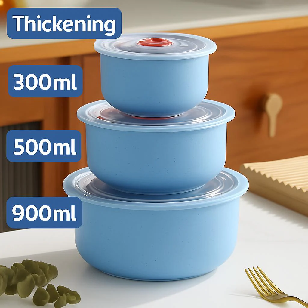 Eco-Friendly Wheat Straw Bowls for Food Storage - Image 3