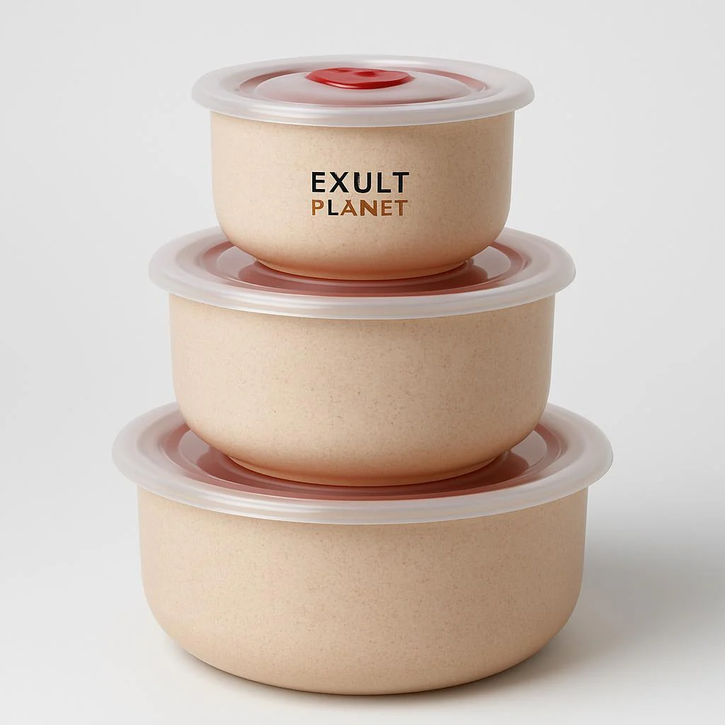 Eco-Friendly Wheat Straw Bowls for Food Storage - Image 7