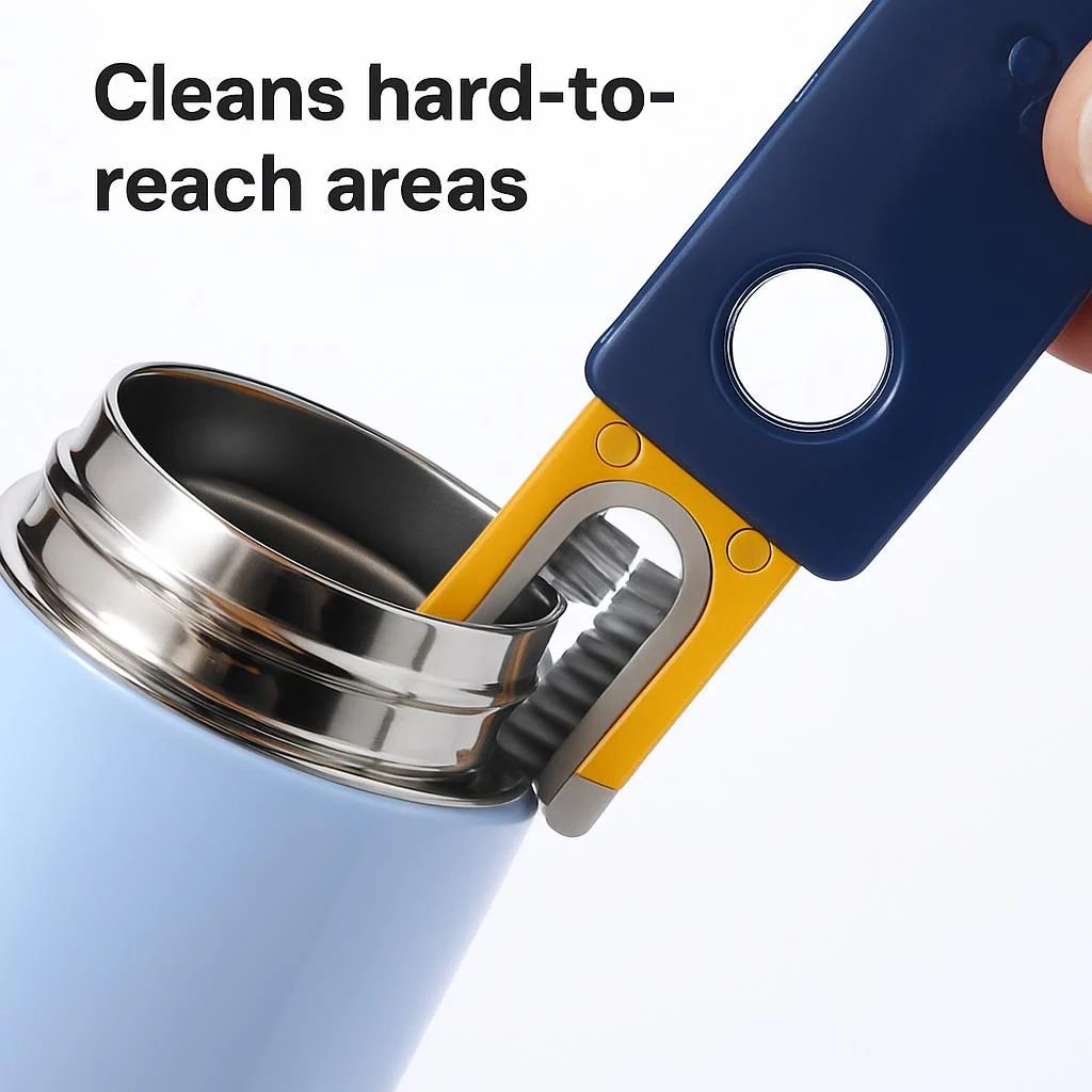 Eco-Friendly Bottle Cleaning Brush Set - Durable & Multi-Use - Image 4