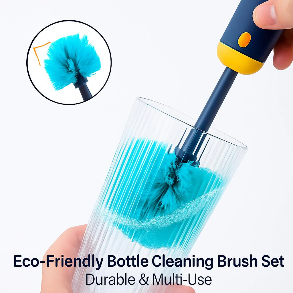 Eco-Friendly Bottle Cleaning Brush Set - Durable & Multi-Use - Image 7