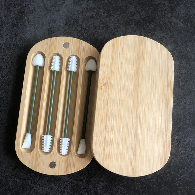 Eco-Friendly Reusable Cotton Swabs with Bamboo Case - Image 12
