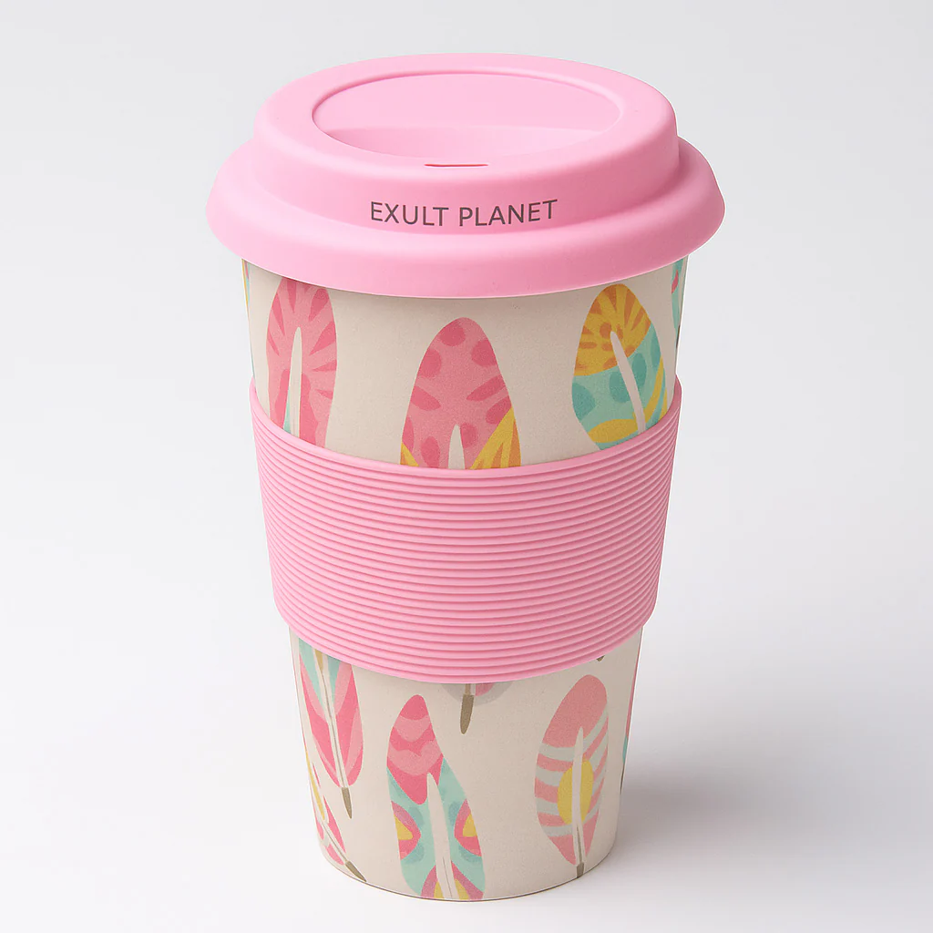Eco-Friendly Reusable Bamboo Cup 400ml