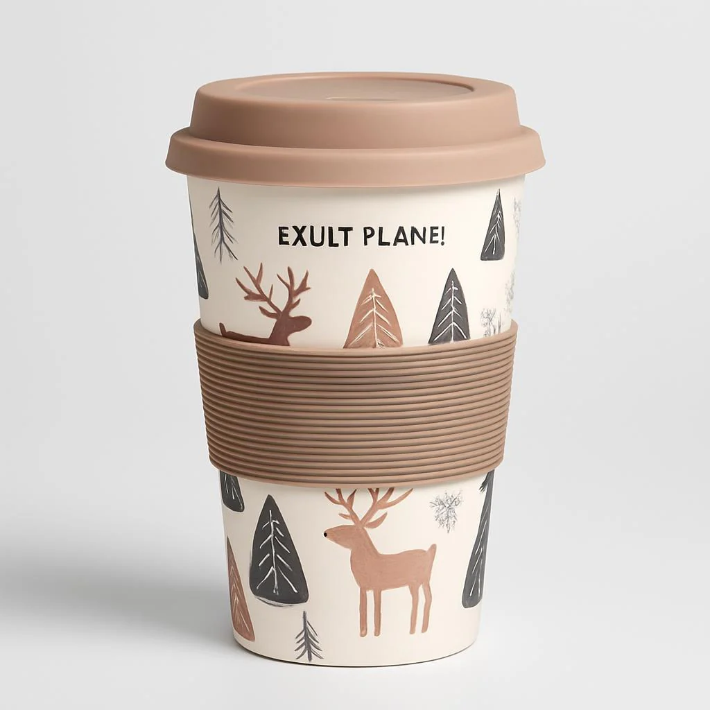 Eco-Friendly Reusable Bamboo Cup 400ml - Image 11