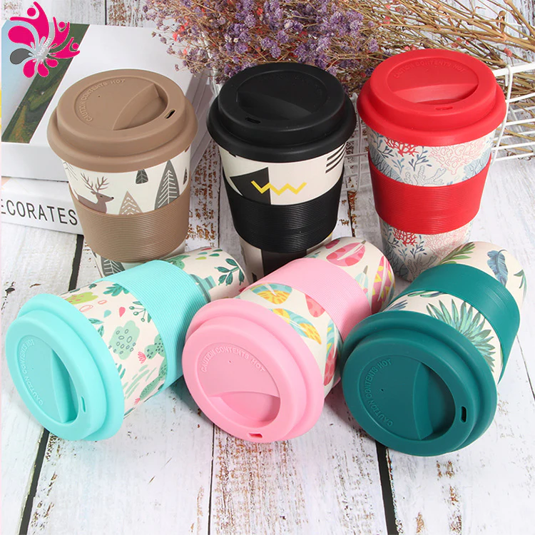 Eco-Friendly Reusable Bamboo Cup 400ml - Image 19