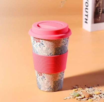 Eco-Friendly Reusable Bamboo Cup 400ml - Image 20