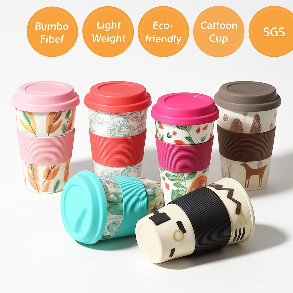 Eco-Friendly Reusable Bamboo Cup 400ml - Image 8