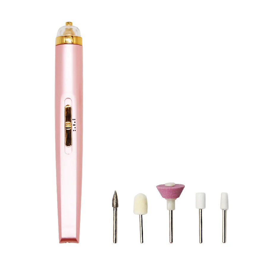Rechargeable Pink Electric Nail File Set with USB Charging - Image 15