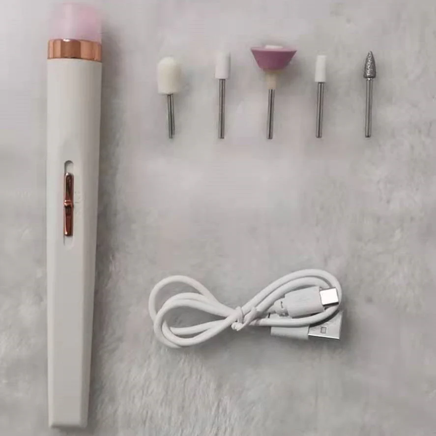 Rechargeable Pink Electric Nail File Set with USB Charging - Image 17