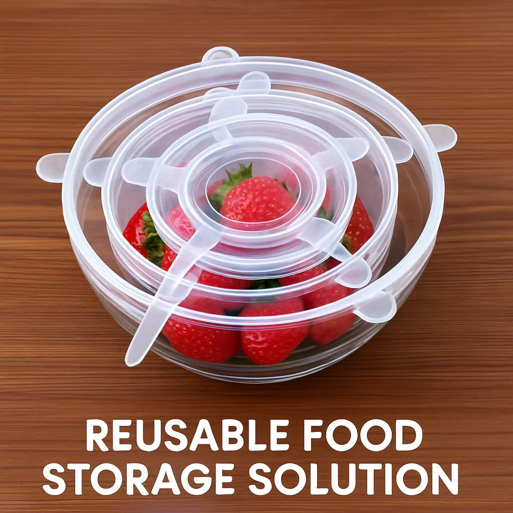 Eco-Friendly Silicone Stretch Lids - Reusable Food Storage Solution - Image 10
