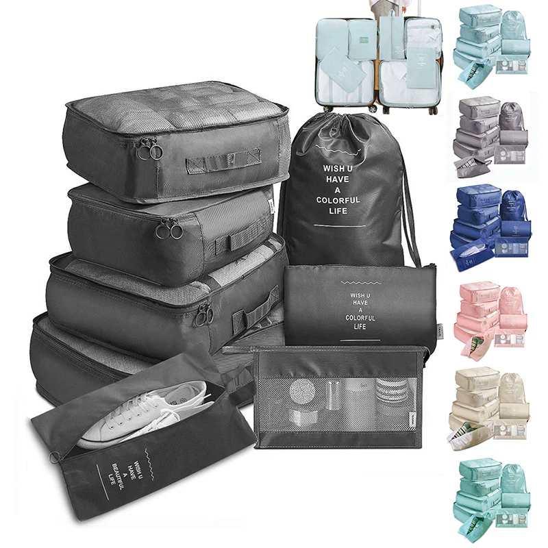 Eco-Friendly Travel Packing Cubes & Bags Set for Sustainable Organization - Image 15