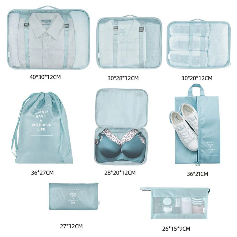 Eco-Friendly Travel Packing Cubes & Bags Set for Sustainable Organization - Image 18