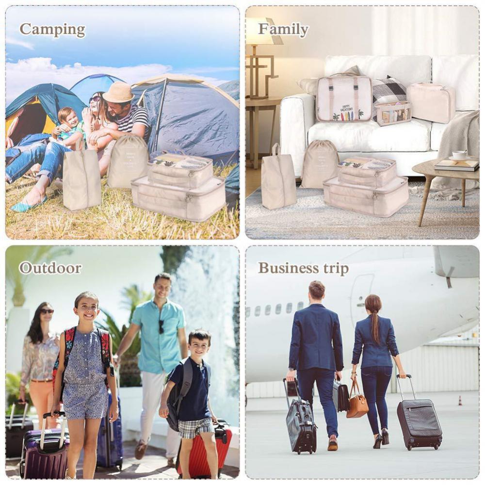 Eco-Friendly Travel Packing Cubes & Bags Set for Sustainable Organization - Image 20
