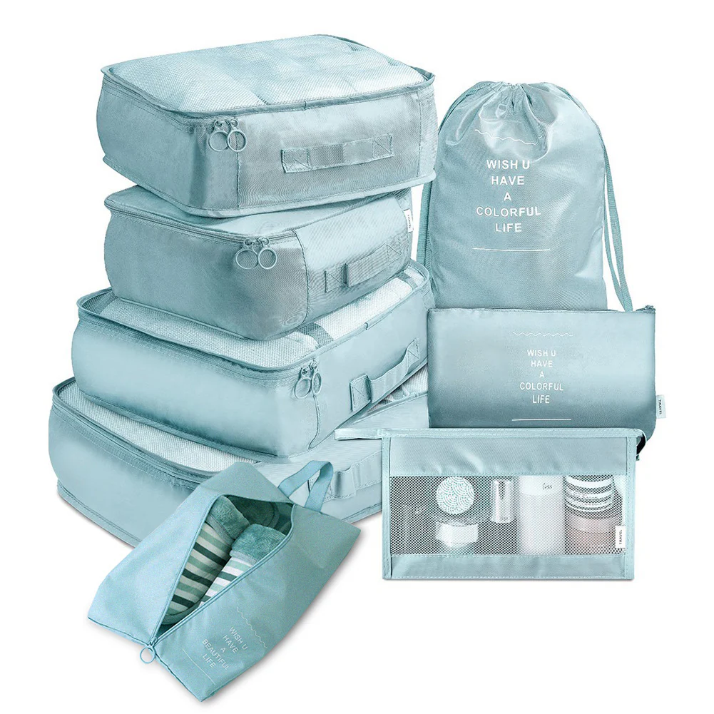 Eco-Friendly Travel Packing Cubes & Bags Set for Sustainable Organization - Image 25