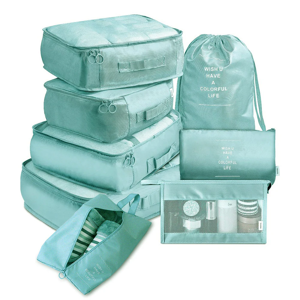 Eco-Friendly Travel Packing Cubes & Bags Set for Sustainable Organization - Image 26
