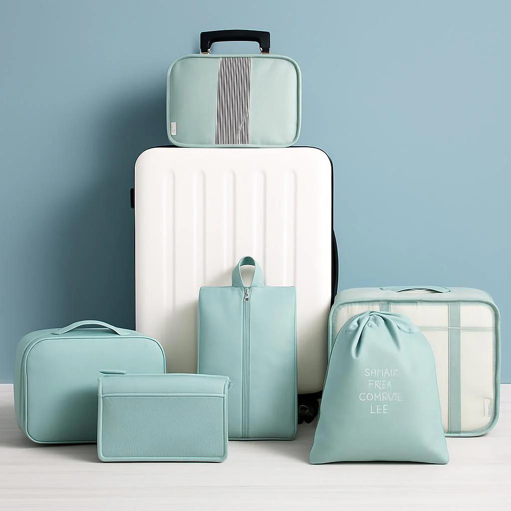 Eco-Friendly Travel Packing Cubes & Bags Set for Sustainable Organization - Image 3