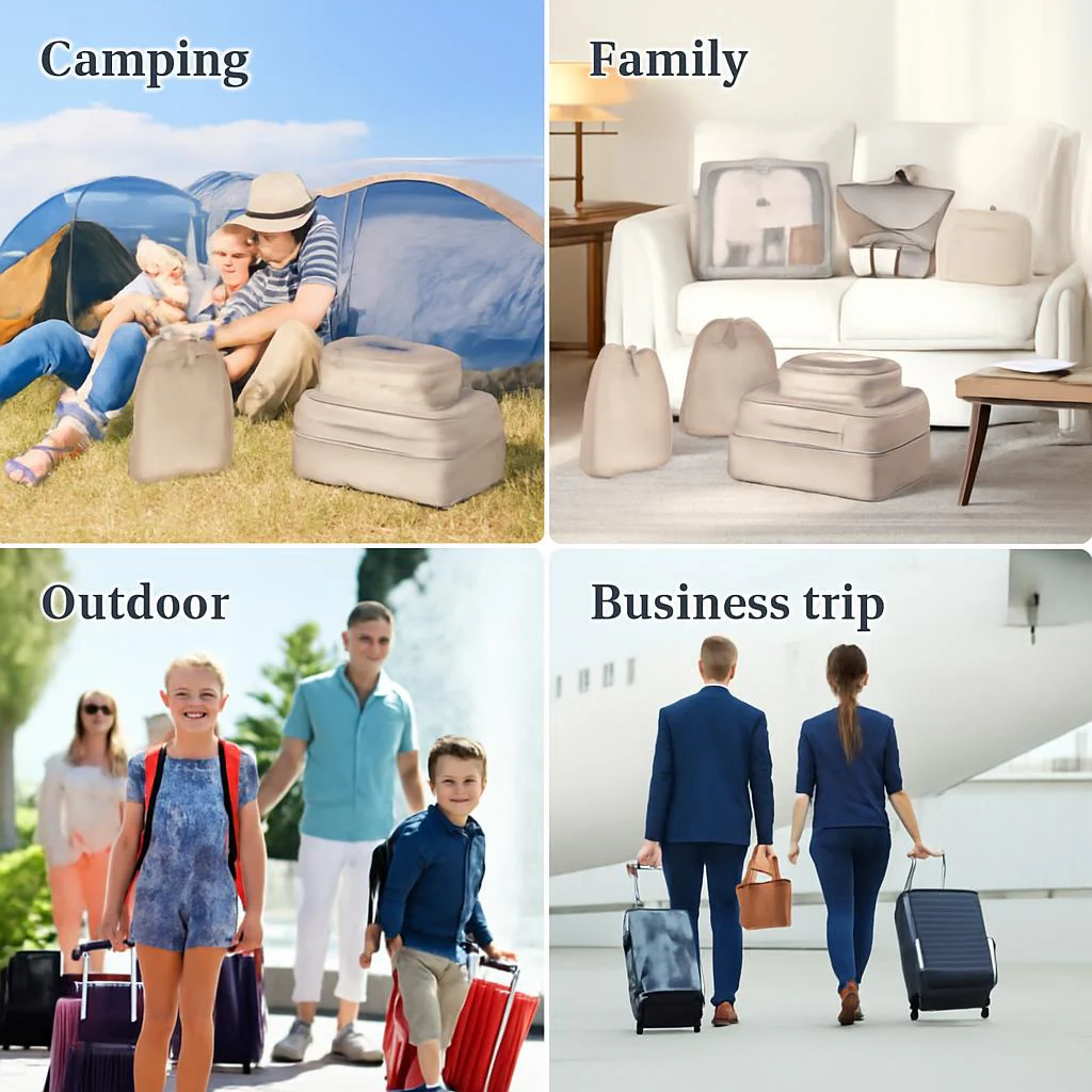 Eco-Friendly Travel Packing Cubes & Bags Set for Sustainable Organization - Image 7