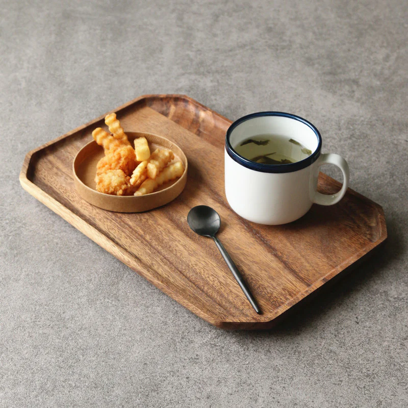 Eco-Friendly Acacia Wooden Serving Tray - Image 9