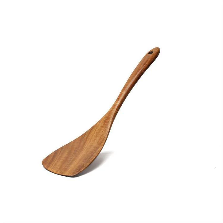 Eco-Friendly Acacia Wooden Spatula Set for Non-Stick Cookware - Image 12