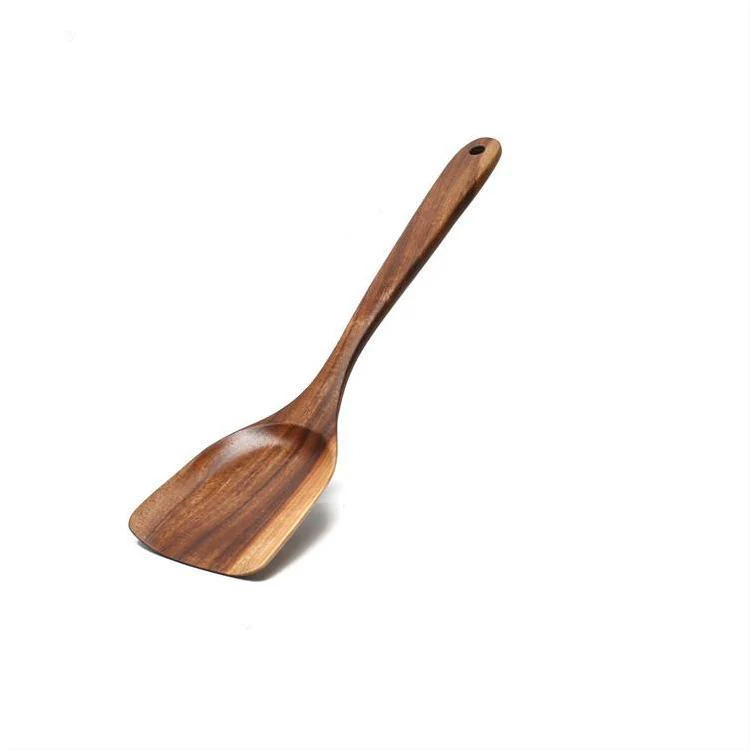 Eco-Friendly Acacia Wooden Spatula Set for Non-Stick Cookware - Image 13