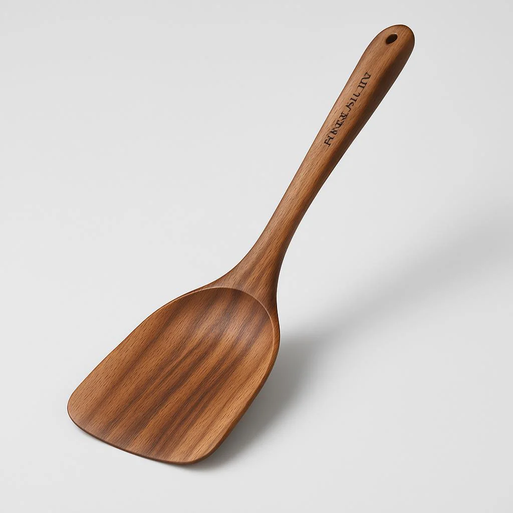 Eco-Friendly Acacia Wooden Spatula Set for Non-Stick Cookware - Image 5