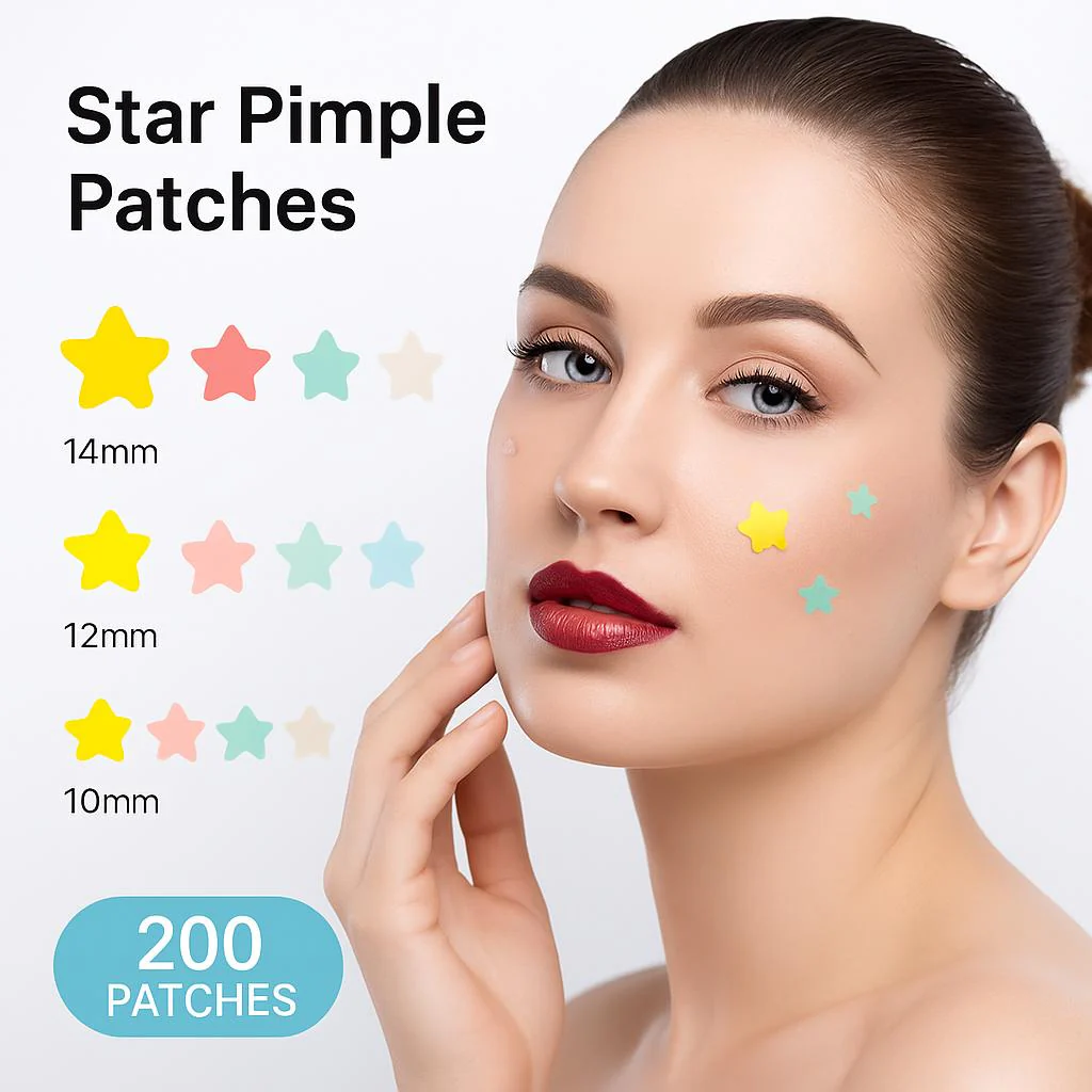 Eco-Friendly Star-Shaped Pimple Patch Set - Image 4