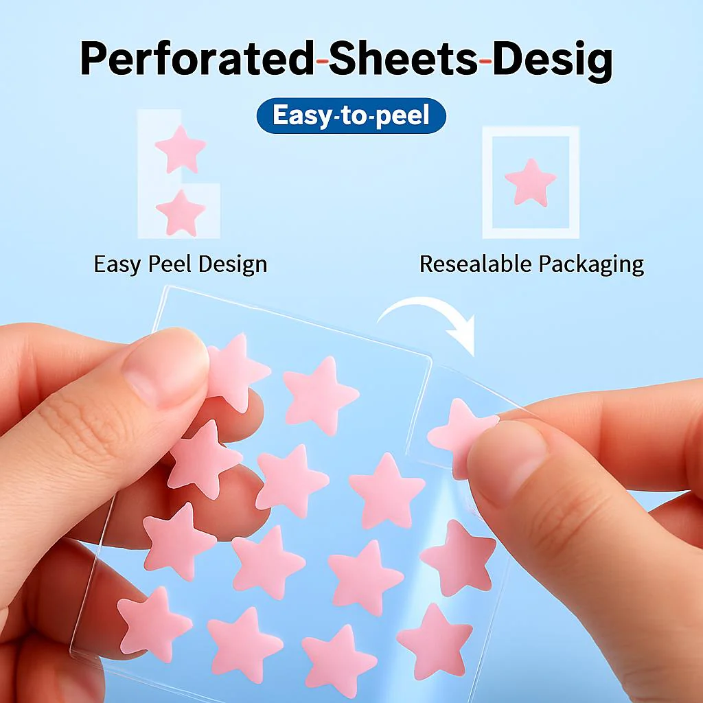 Eco-Friendly Star-Shaped Pimple Patch Set - Image 8