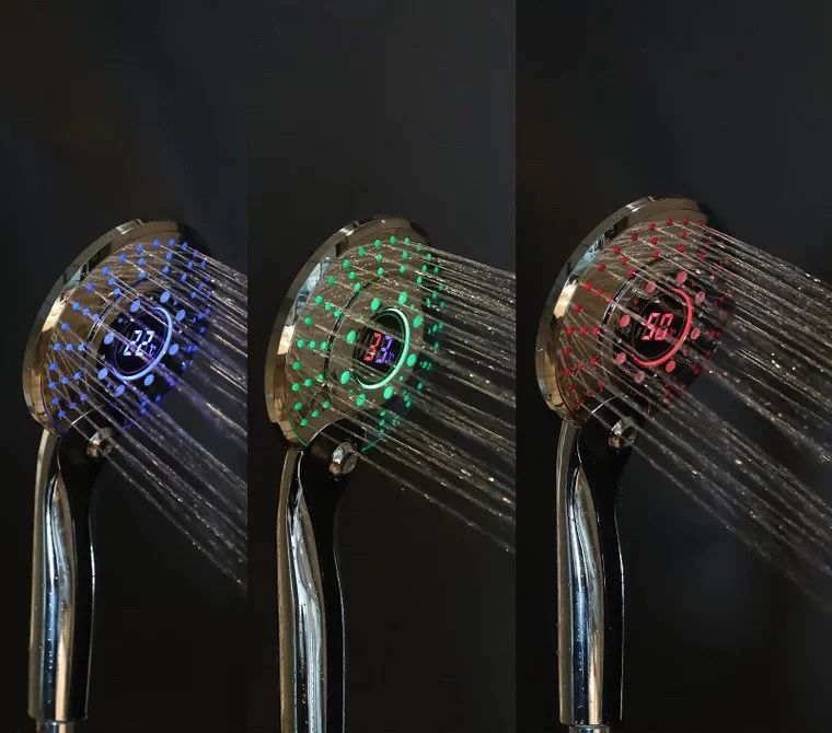 Color-Changing LED Shower Head with Temperature Sensor - Image 12