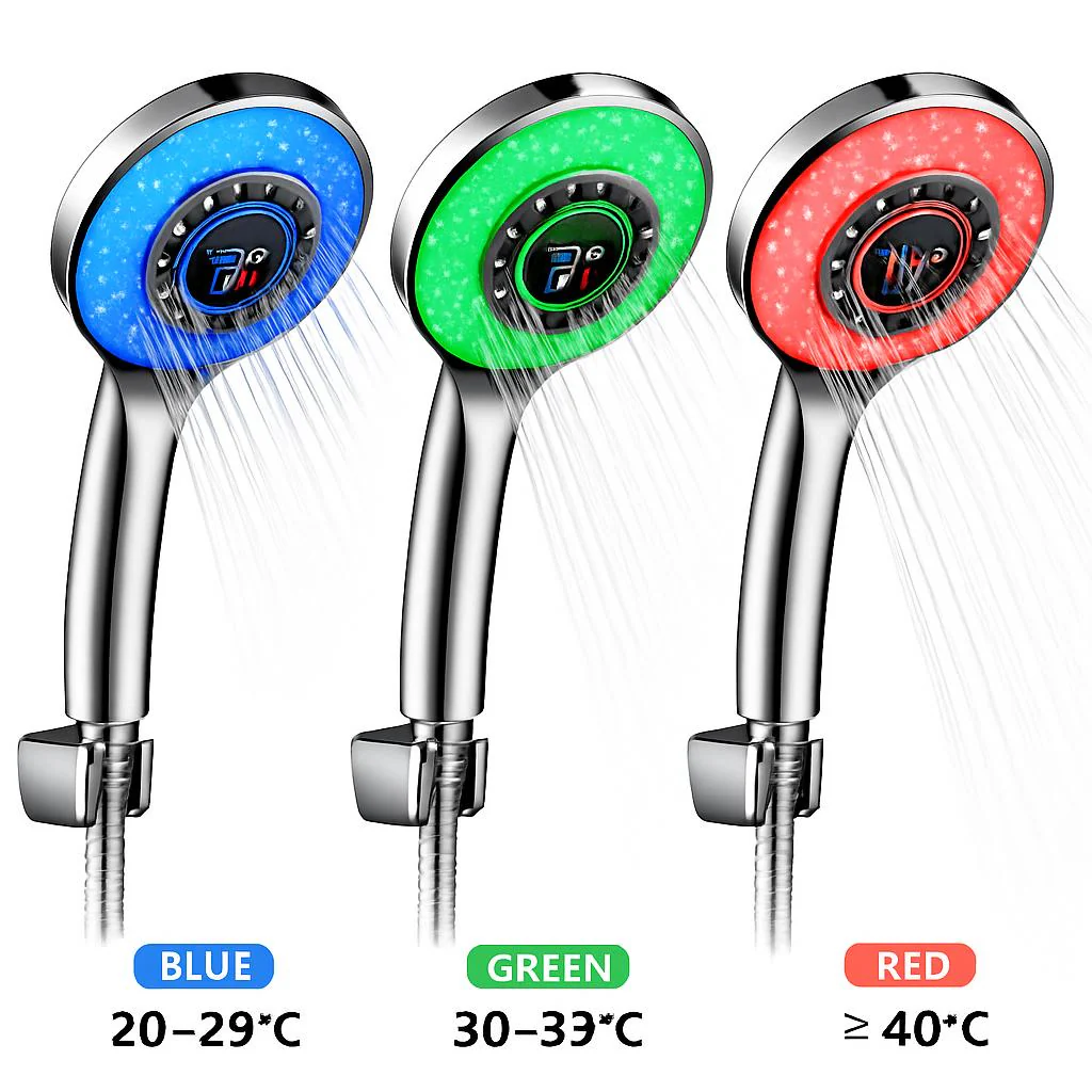 Color-Changing LED Shower Head with Temperature Sensor - Image 7