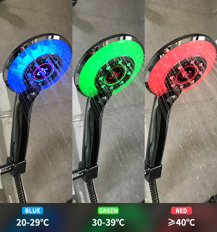 Color-Changing LED Shower Head with Temperature Sensor - Image 8