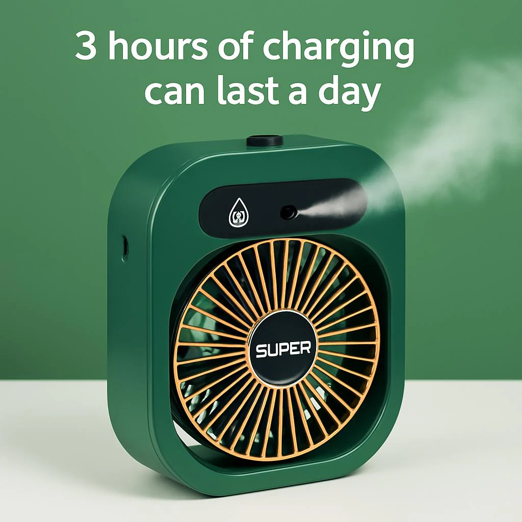 Portable Misting Air Cooler - Energy-Efficient Tabletop Cooling Device - Image 11