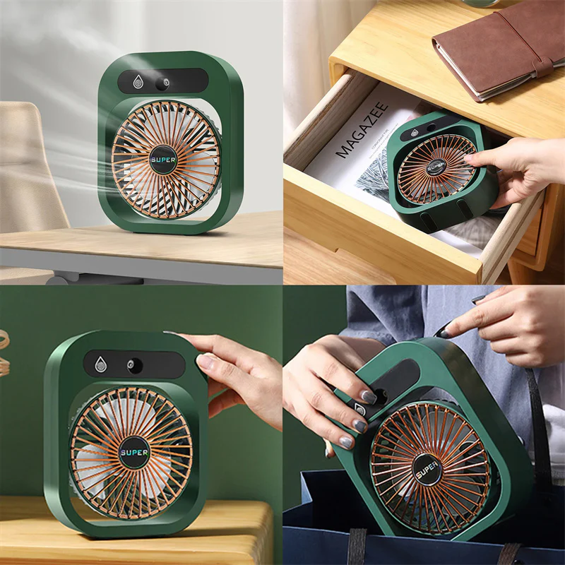 Portable Misting Air Cooler - Energy-Efficient Tabletop Cooling Device - Image 21