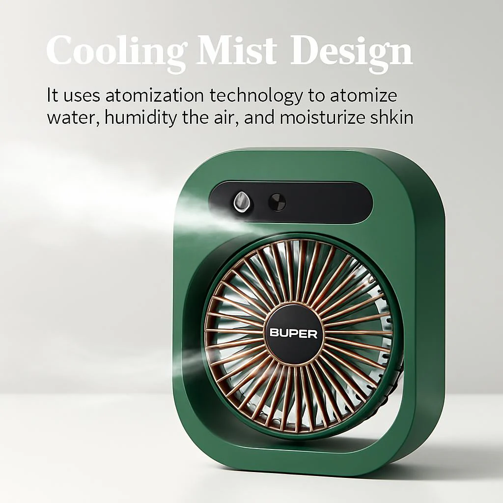 Portable Misting Air Cooler - Energy-Efficient Tabletop Cooling Device - Image 4