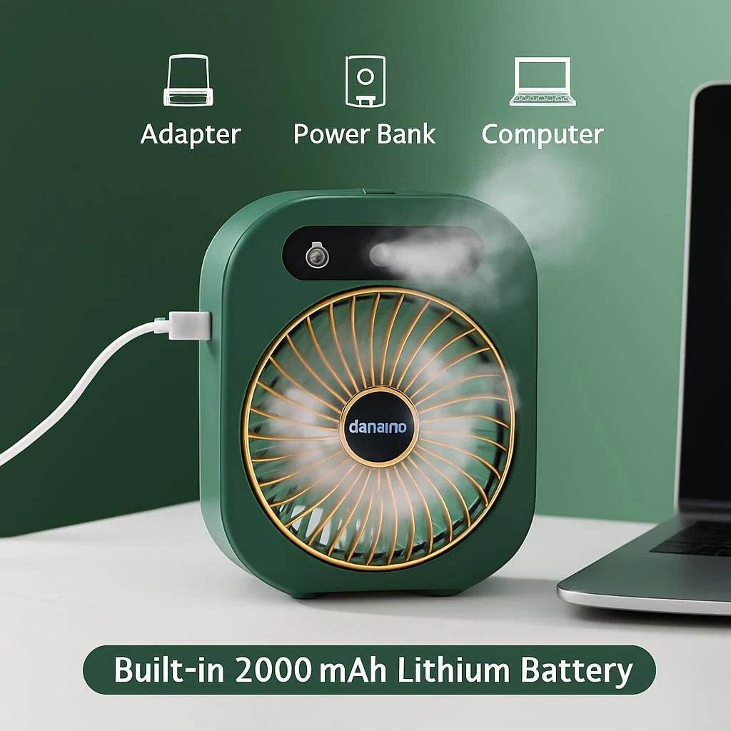 Portable Misting Air Cooler - Energy-Efficient Tabletop Cooling Device - Image 6