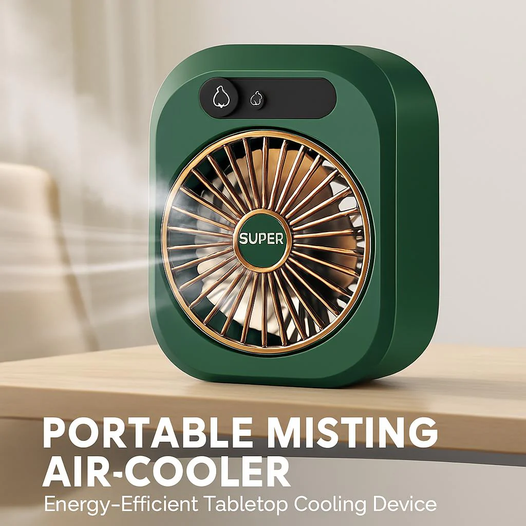 Portable Misting Air Cooler - Energy-Efficient Tabletop Cooling Device - Image 7