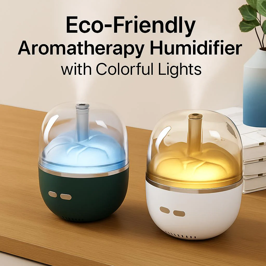 Eco-Friendly Aromatherapy Humidifier with Colorful Lights - Image 2