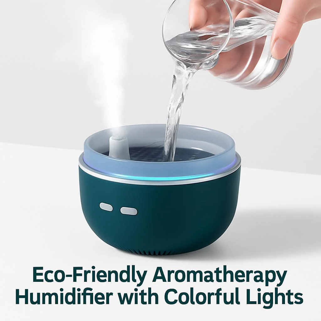 Eco-Friendly Aromatherapy Humidifier with Colorful Lights - Image 8