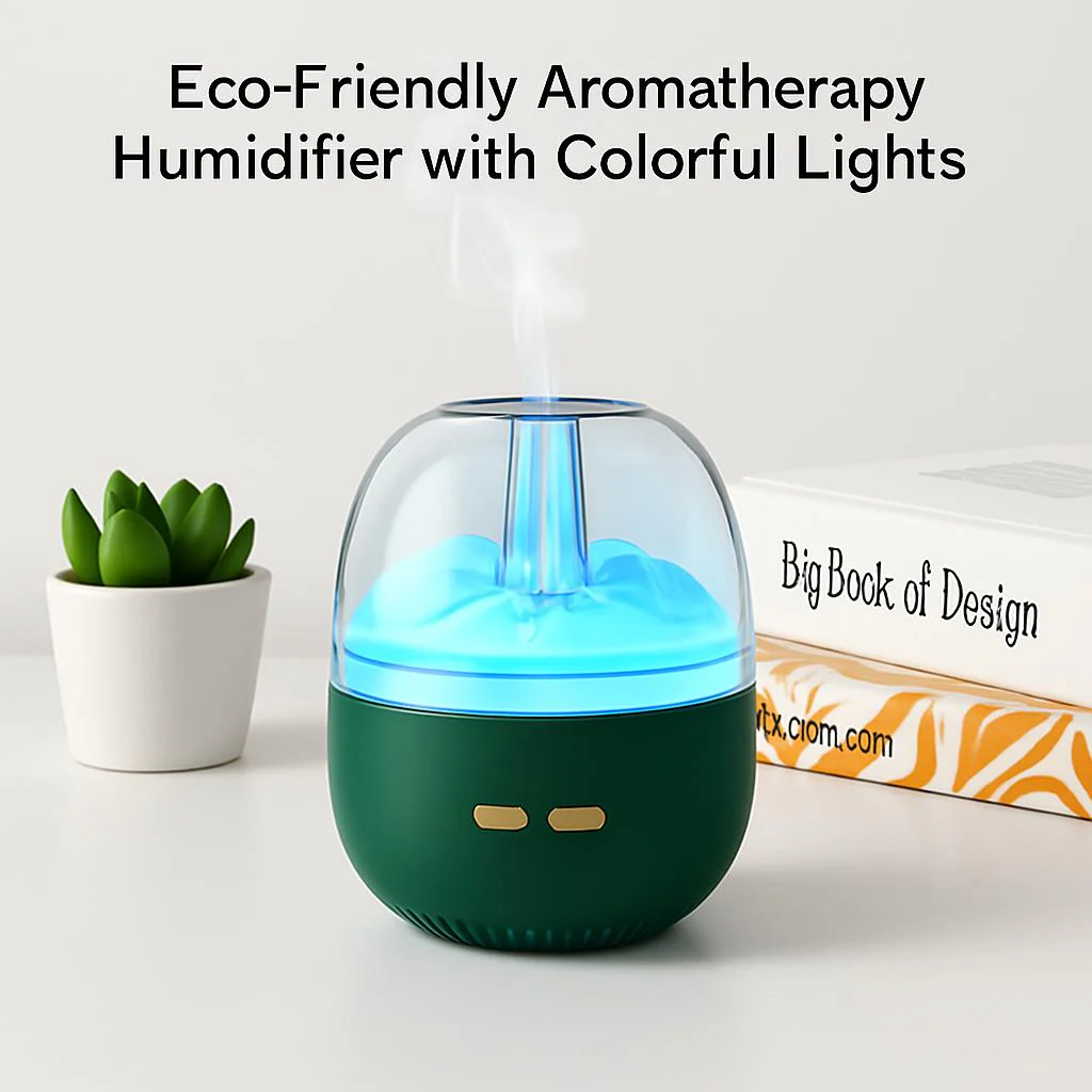 Eco-Friendly Aromatherapy Humidifier with Colorful Lights - Image 9