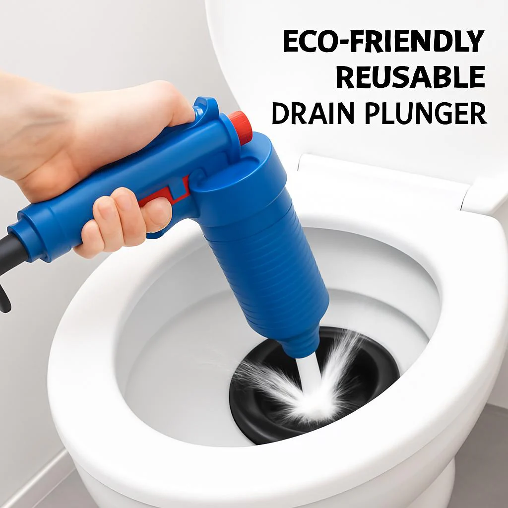 Eco-Friendly Reusable Drain Plunger - Image 3