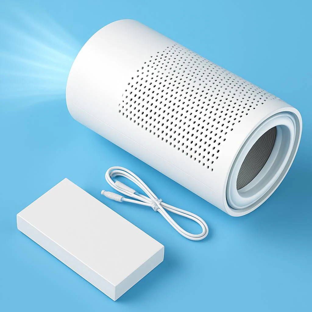 Energy-Efficient Cylindrical Air Purifier with Washable Filters - Image 6