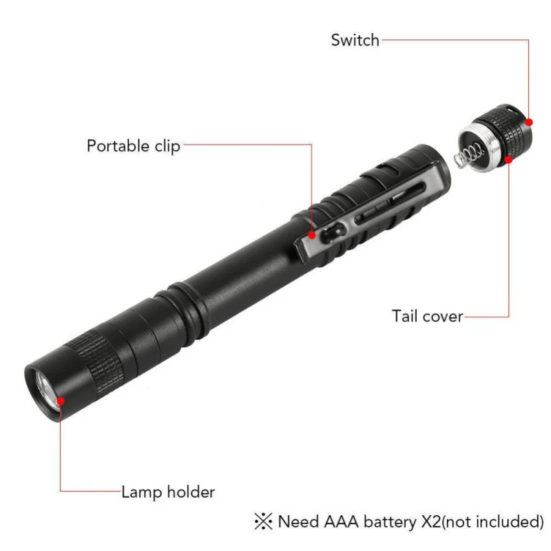 Eco-Friendly Rechargeable Aluminum LED Flashlight - Image 11