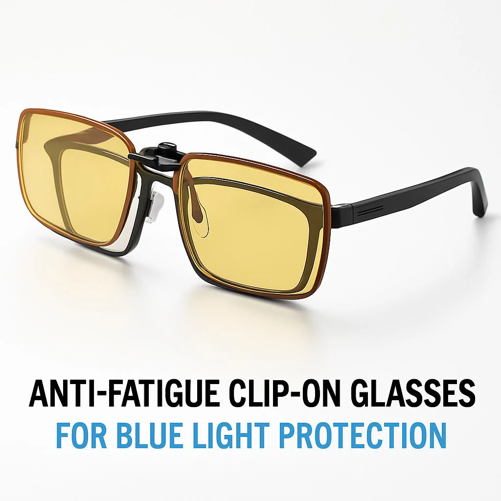 Anti-Fatigue Clip-On Glasses for Blue Light Protection - Image 3