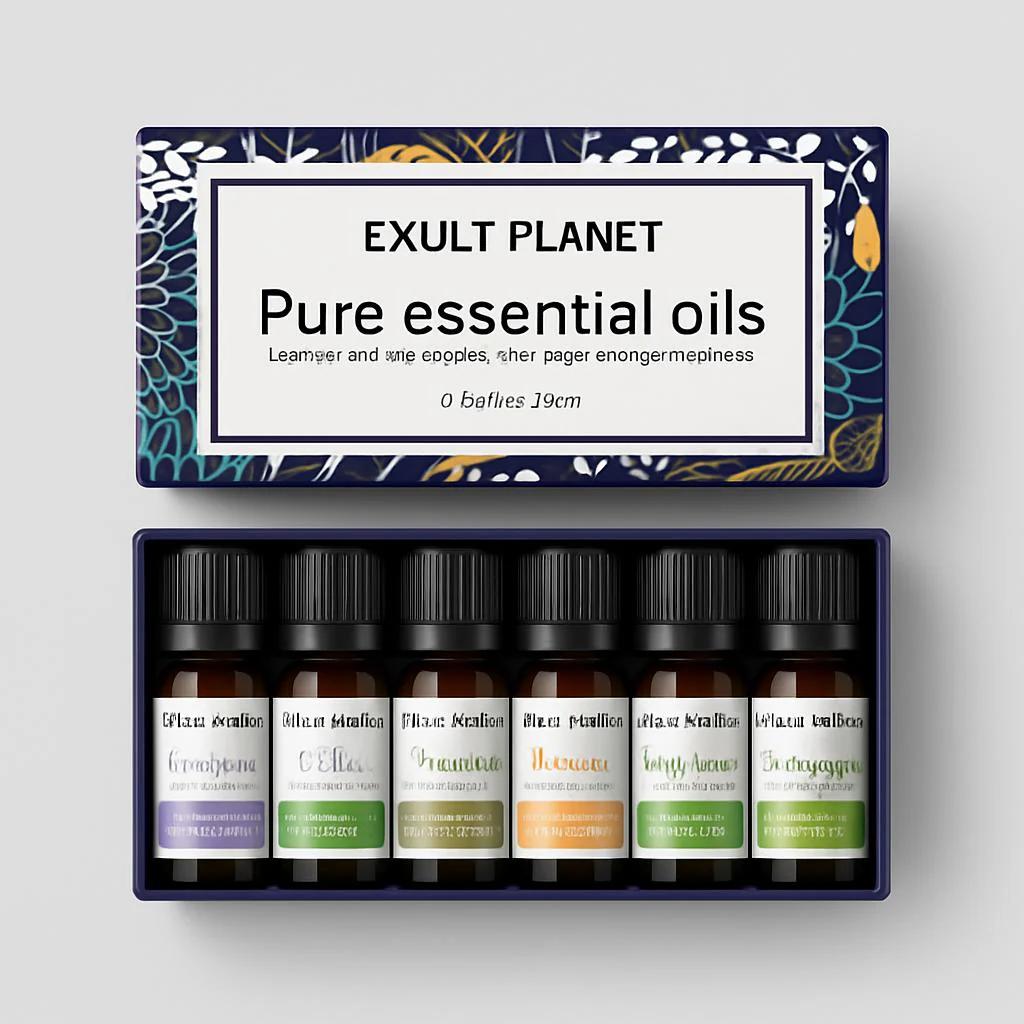 Natural Aromatherapy Essential Oils Set - Eco-Friendly Glass Bottles - Image 10