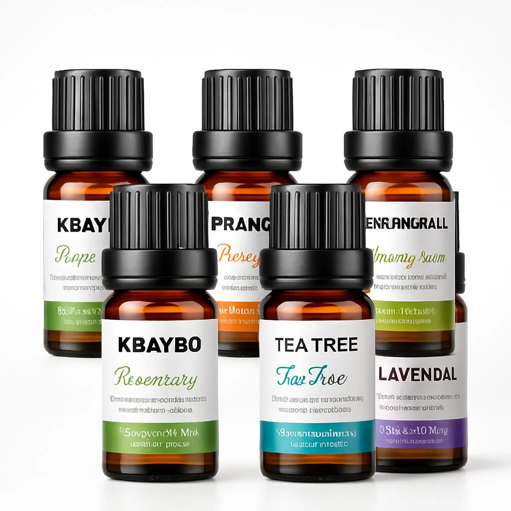 Natural Aromatherapy Essential Oils Set - Eco-Friendly Glass Bottles - Image 3