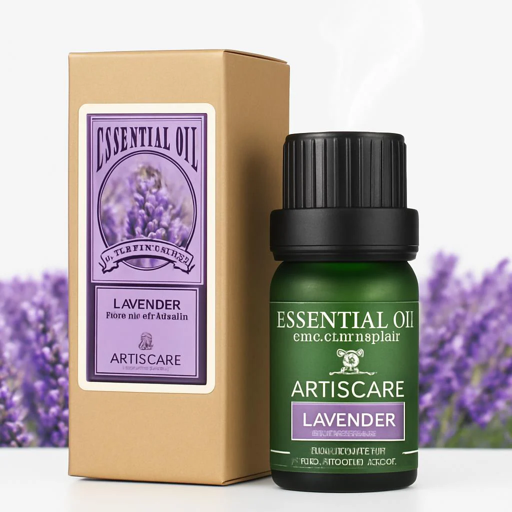 Lavender Essential Oil in Eco-Friendly Glass Bottle for Aromatherapy - Image 3
