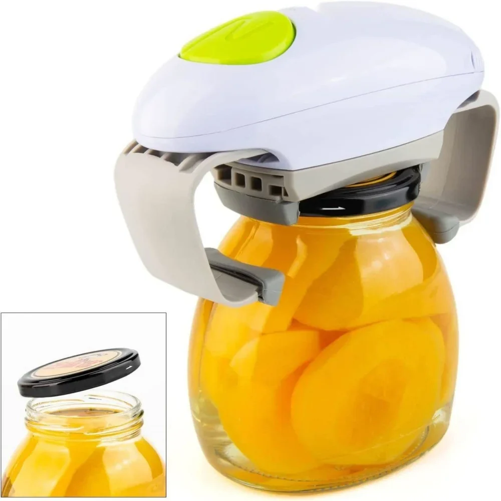 Automatic Corkscrew Electric Can Opener Handheld Jar Tin Opener One Touch Jar Corkscrew Kitchen Glass Can Opener Kitchen Gadgets - Image 10