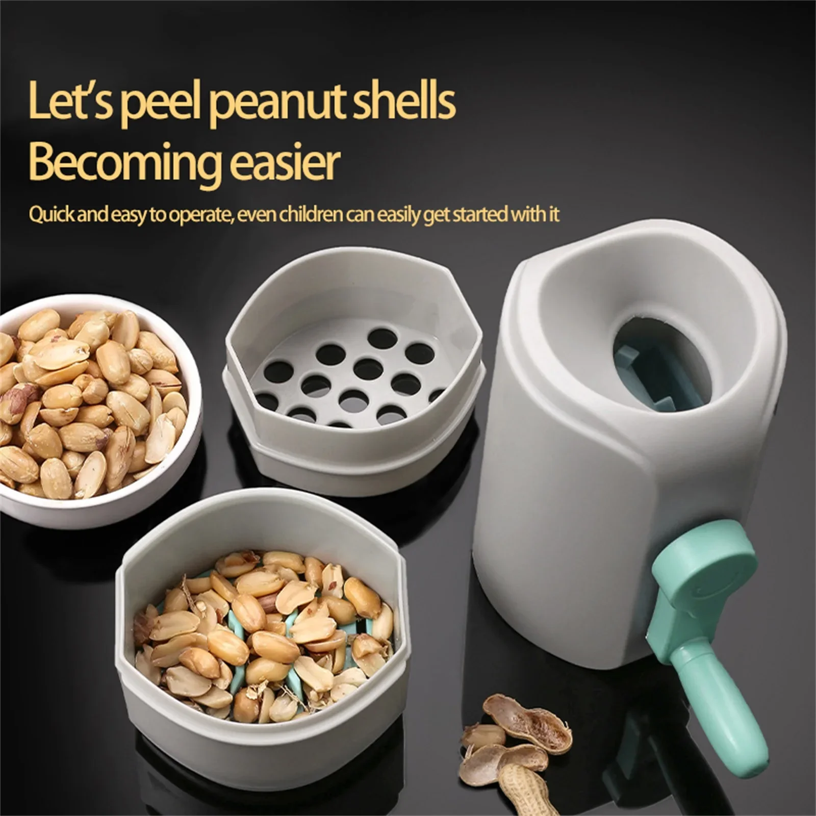 Automatic Peanut Sheller Food Grade Peanut Peeler Efficient Peanut De-Shelling Machine Peanut Opener Kitchen Gadget Accessories - Image 2