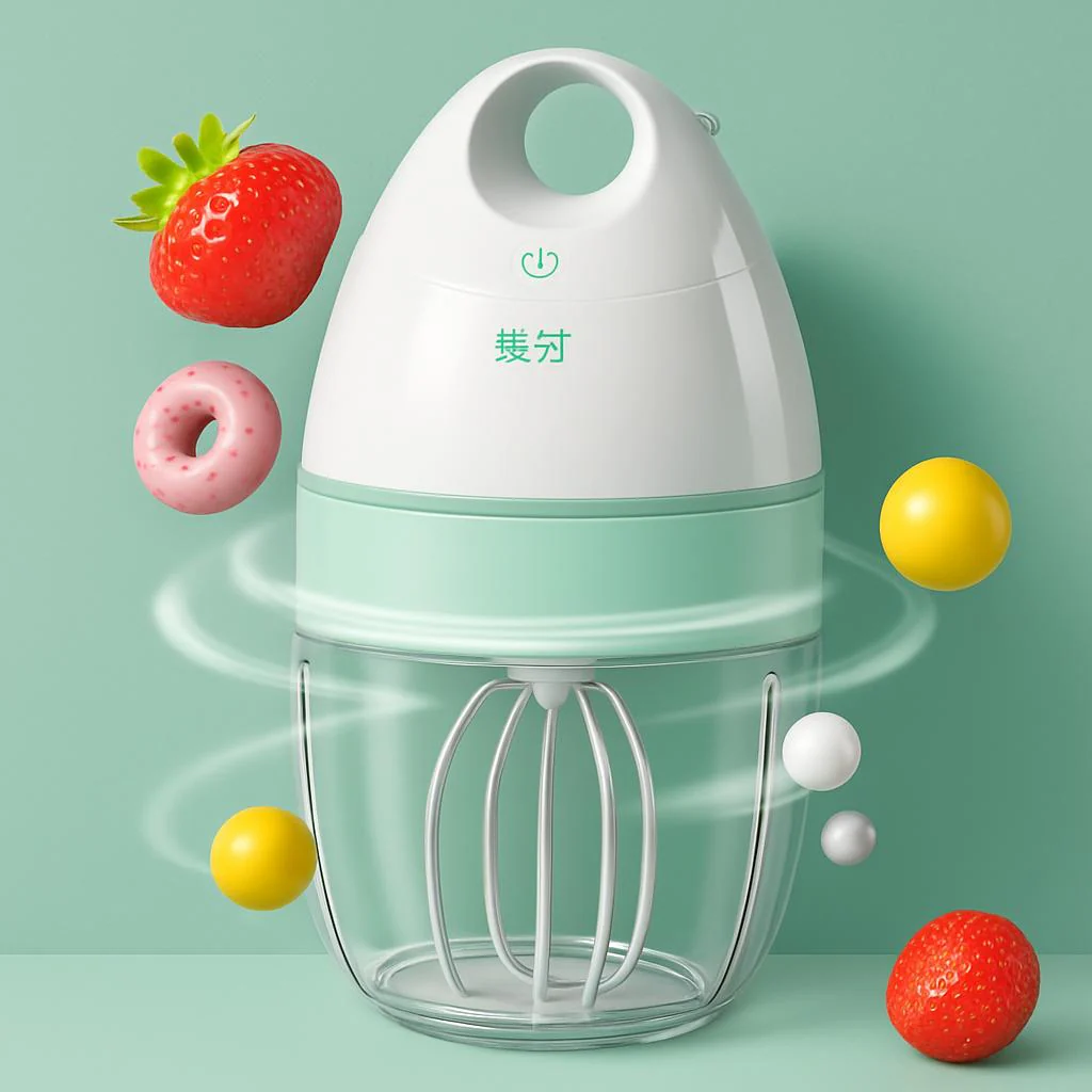Eco-Friendly Electric Whisk Mixer for Cream & Eggs - Image 2