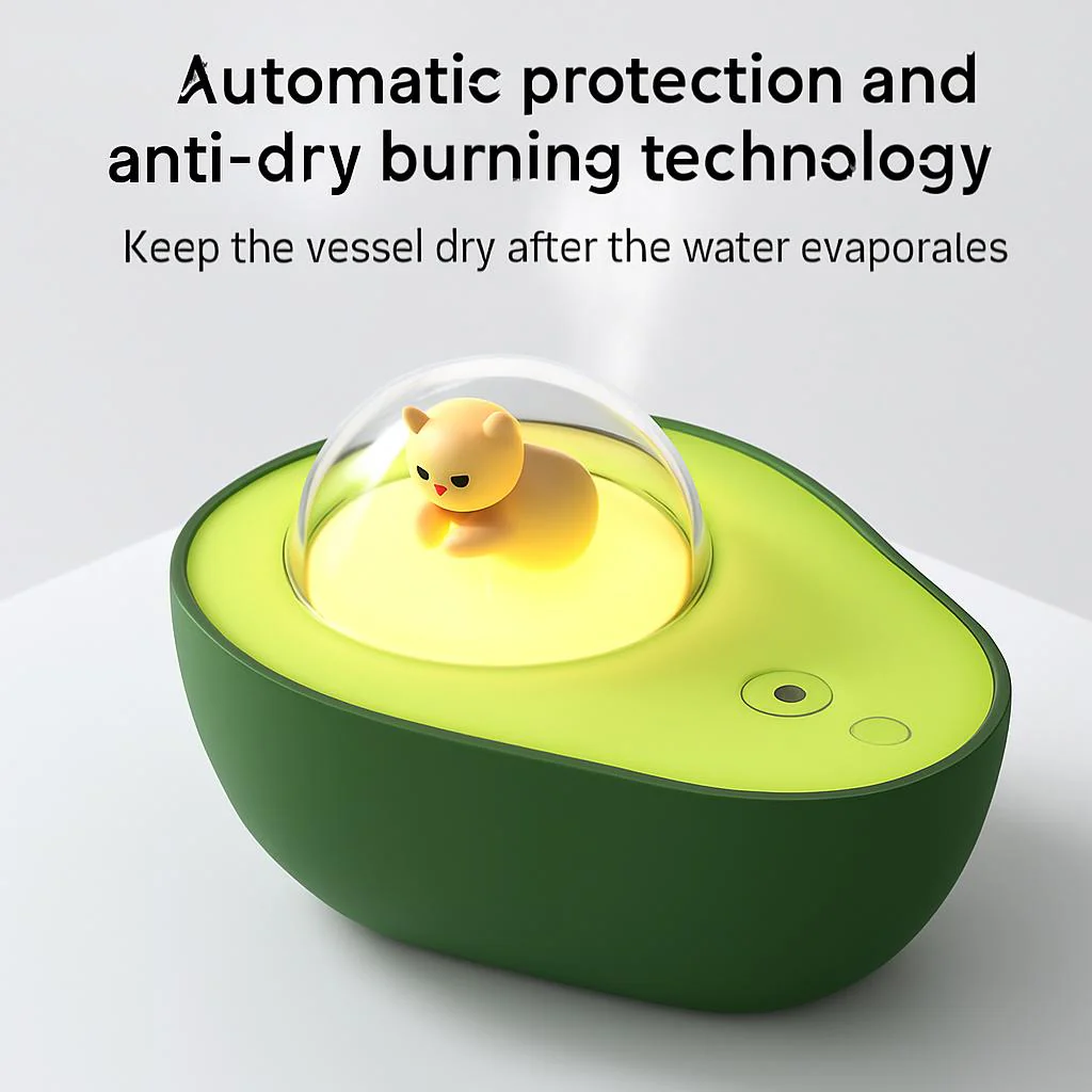 Avocado Mini USB Humidifier & Night Light - Image 5