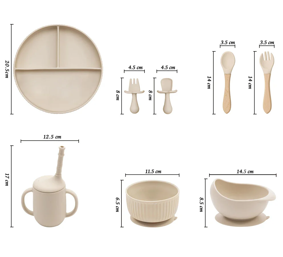 Eco-Friendly Pink Silicone Baby Feeding Plate Set - Image 25