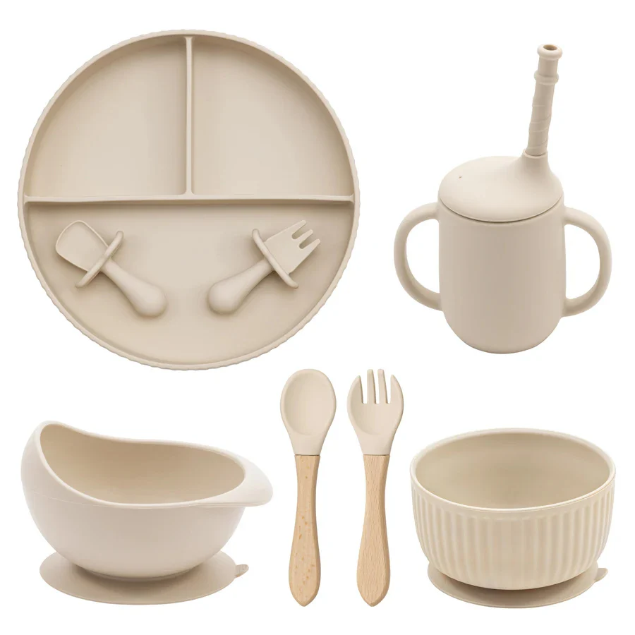 Eco-Friendly Pink Silicone Baby Feeding Plate Set - Image 28